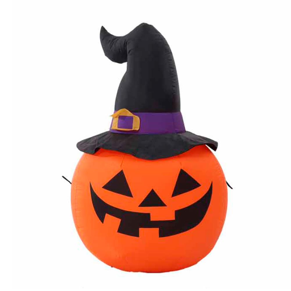 Inflable halloween calabaza de espanto pumpkin con led - 1.2m