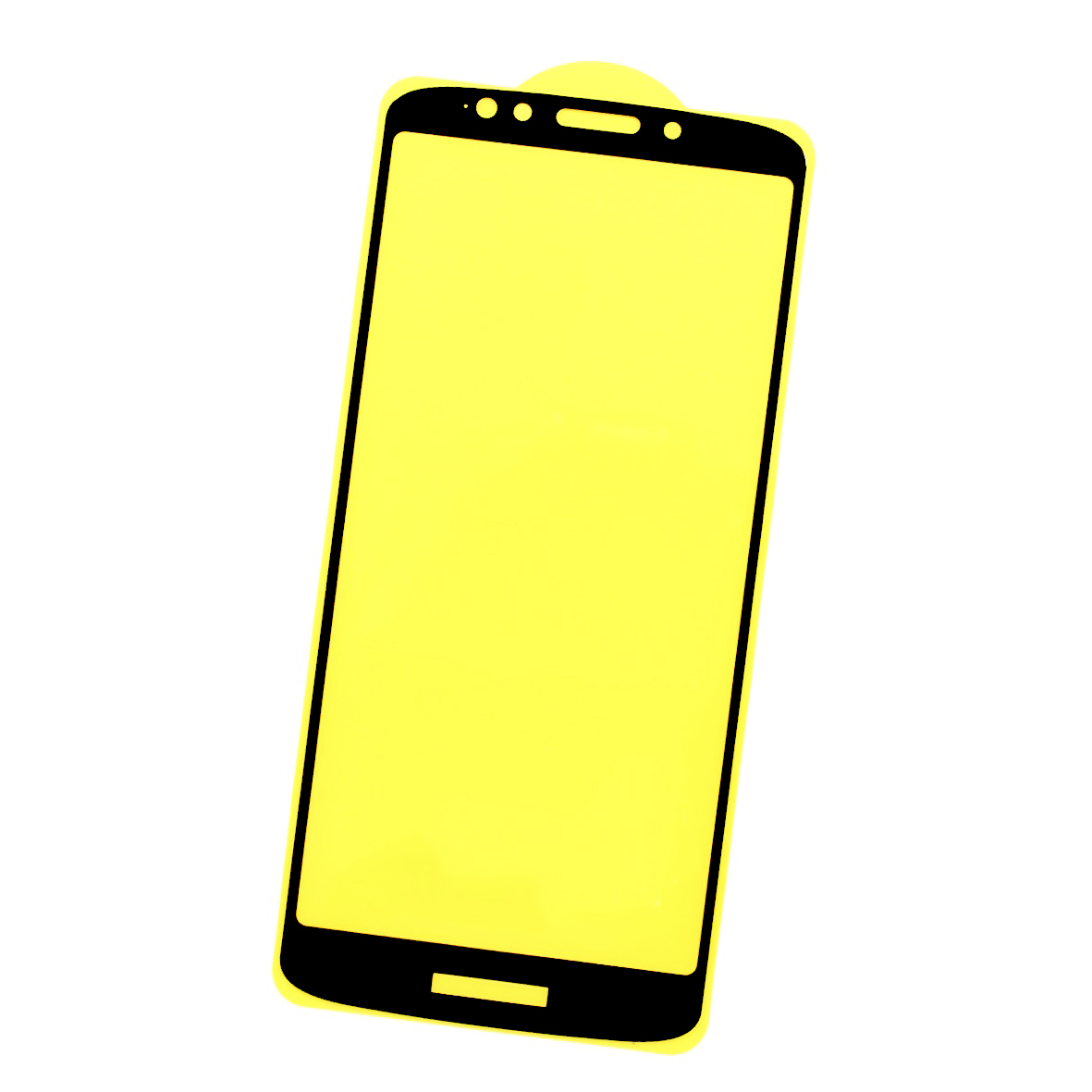 Protector de Pantalla Mica Cristal 9D para Motorola MOTO G6 PLAY | MOTO E5 con Marco Color Negro