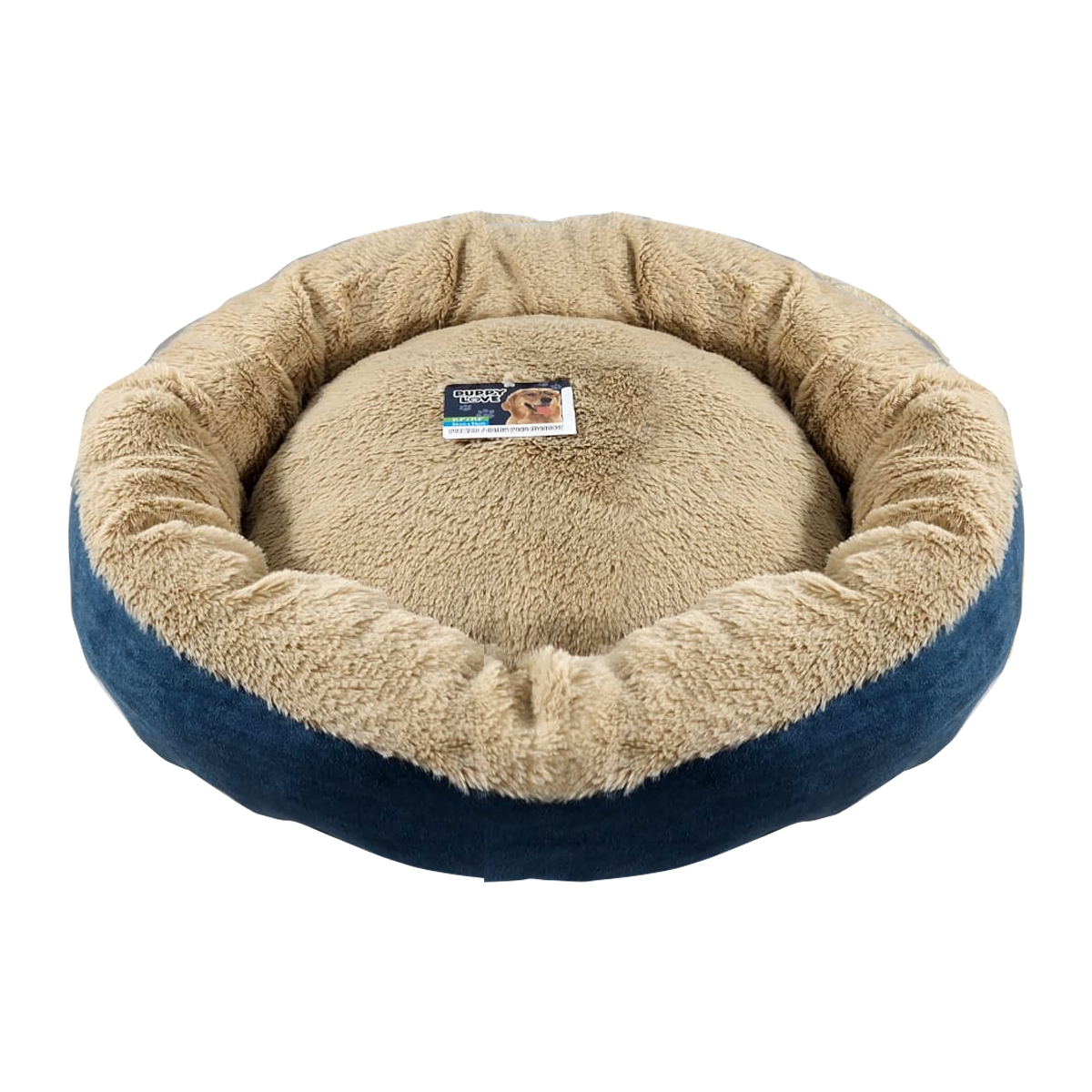 Cama Peluche Redonda Para Mascotas Perros Y Gatos