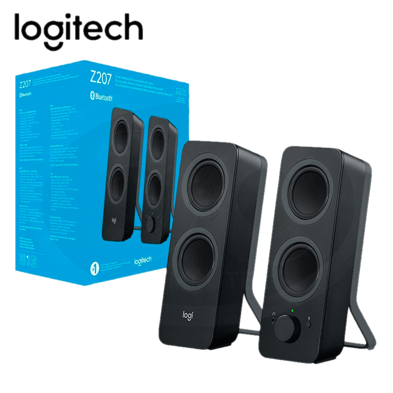 Bocinas Logitech Z207 Bluetooth, Negro
