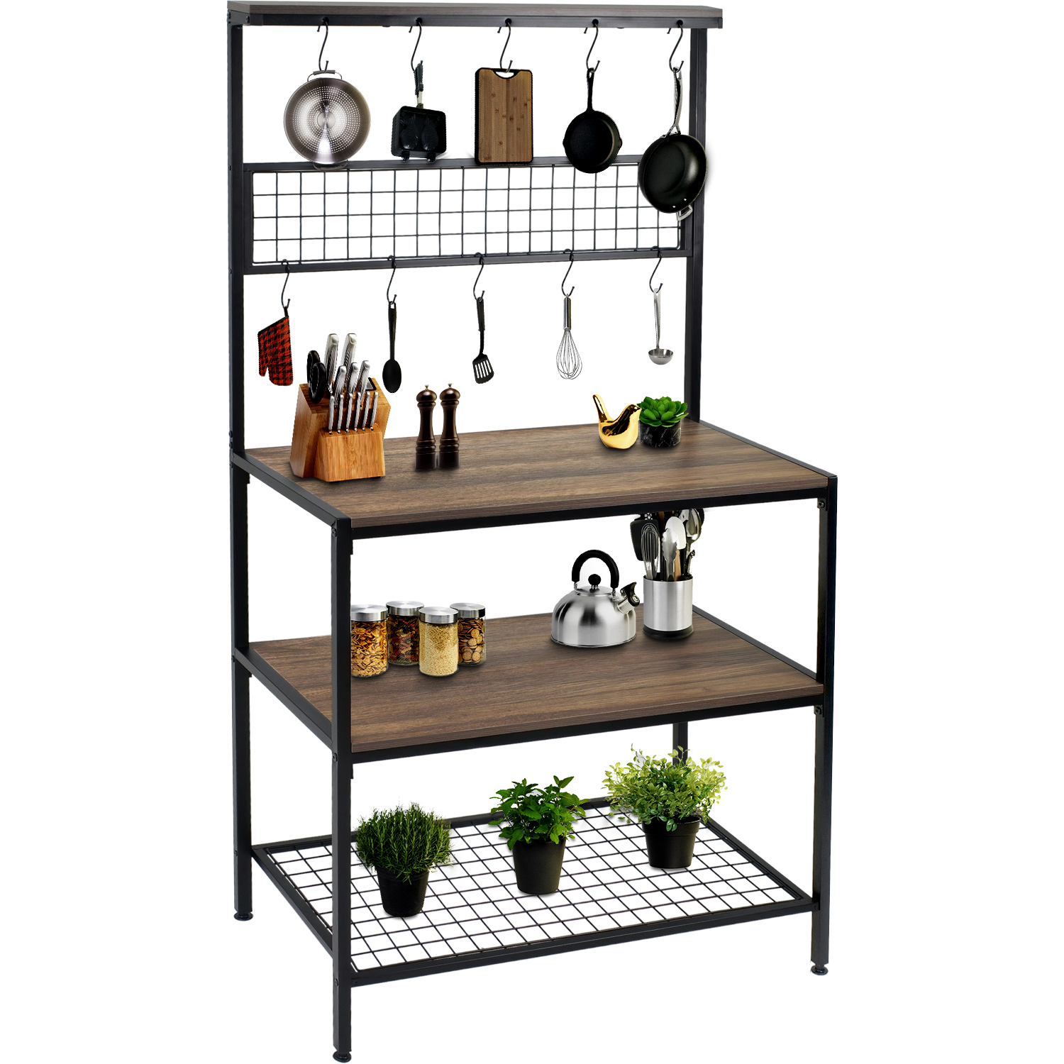 Mueble Organizador Cocina Estante Horno Microondas Alacena