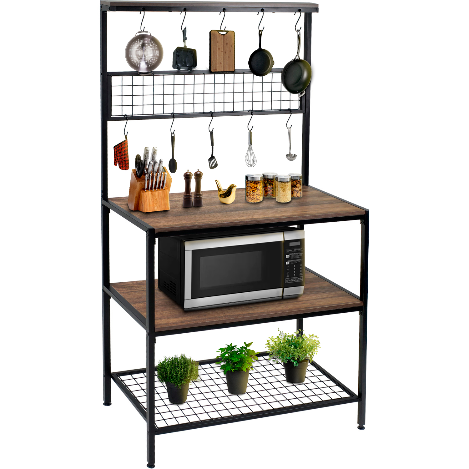 Mueble Organizador Cocina Estante Horno Microondas Alacena