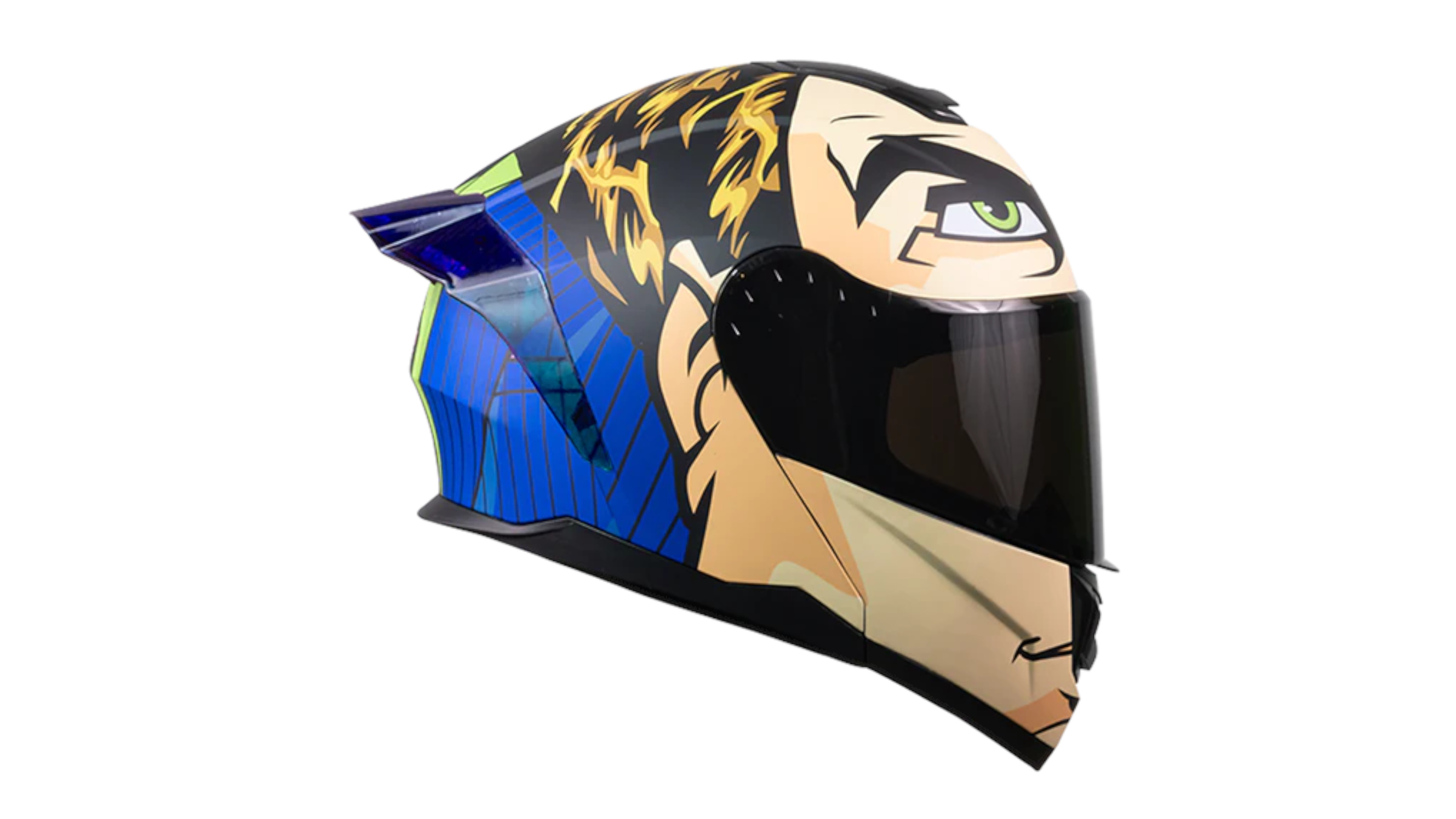 CASCO KOV DOS CARAS (HARVEY DENT) ZERO MORADO  ABATIBLE CON LUZ LED PARA MOTO CERTIFICADO DOT