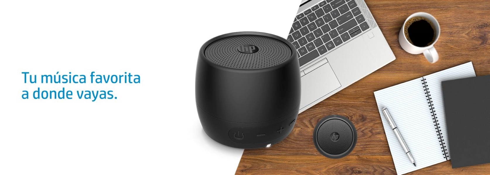Bocina Bluetooth HP 360 Speaker, negra