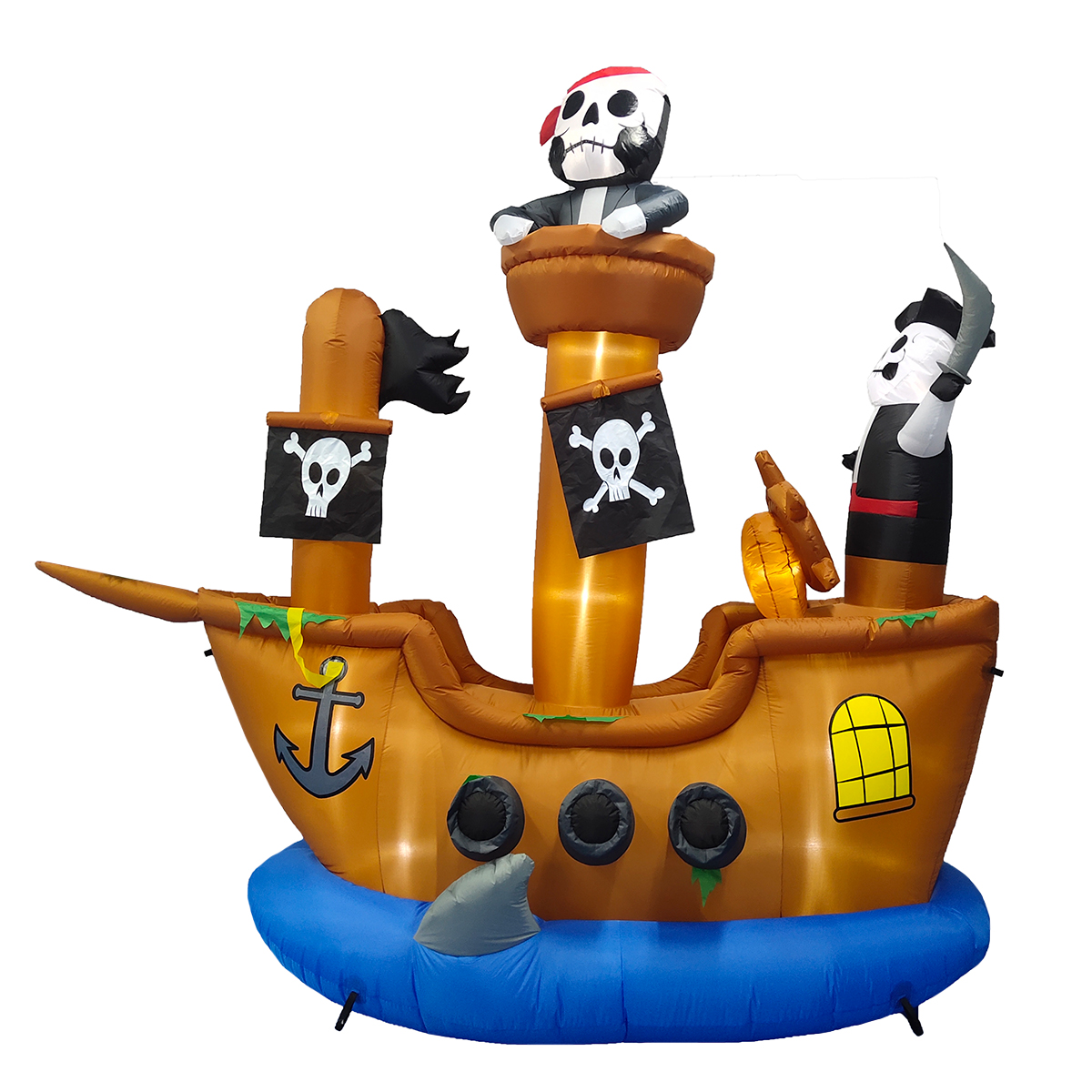 Inflable hallowen barco pirata MEGA GIGANTE pirate ship piratas - 3m