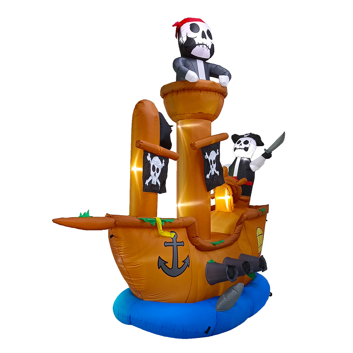 Inflable hallowen barco pirata MEGA GIGANTE pirate ship piratas - 3m