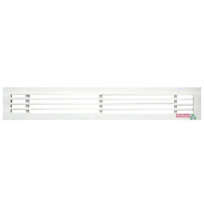 Rejillas de Retornos, MXDFB-058, 32x4" basex altura, 1 1/2" fondo, 100porciento Aluminio, 29107 m3/hr, blanco
, DifuPro