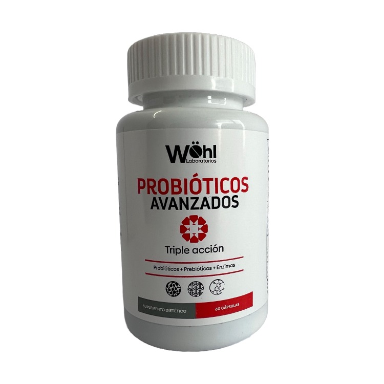 Probioticos Avanzados + Enzimas Digestivas, Premium Wohl.