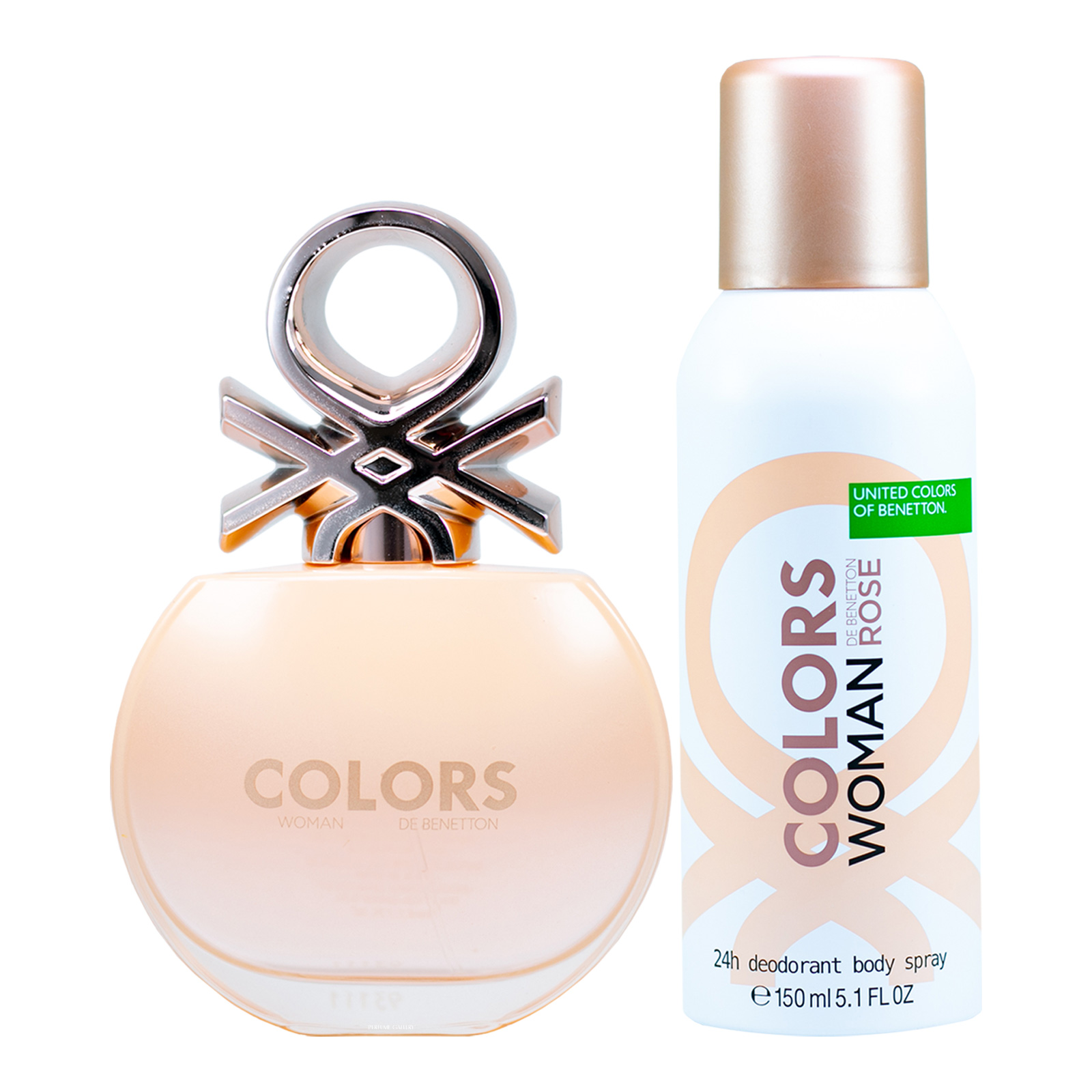 Set United Colors of Benetton Colors de Benetton Woman Rose EDT 80ml + Desodorante 150ml