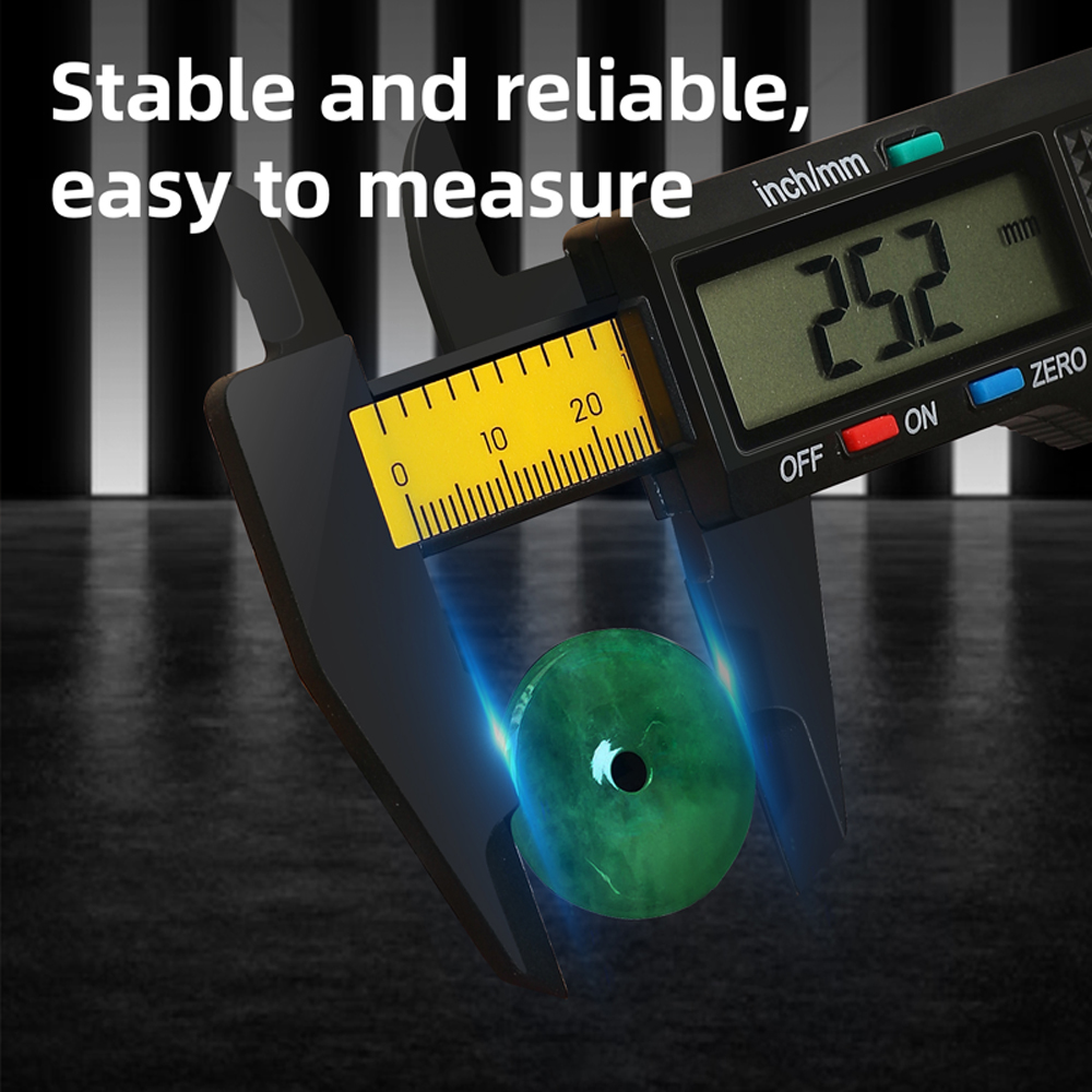 Calibrador Vernier Digital Deli con Regla de 0-150mm Medición Métrica y Pulgadas