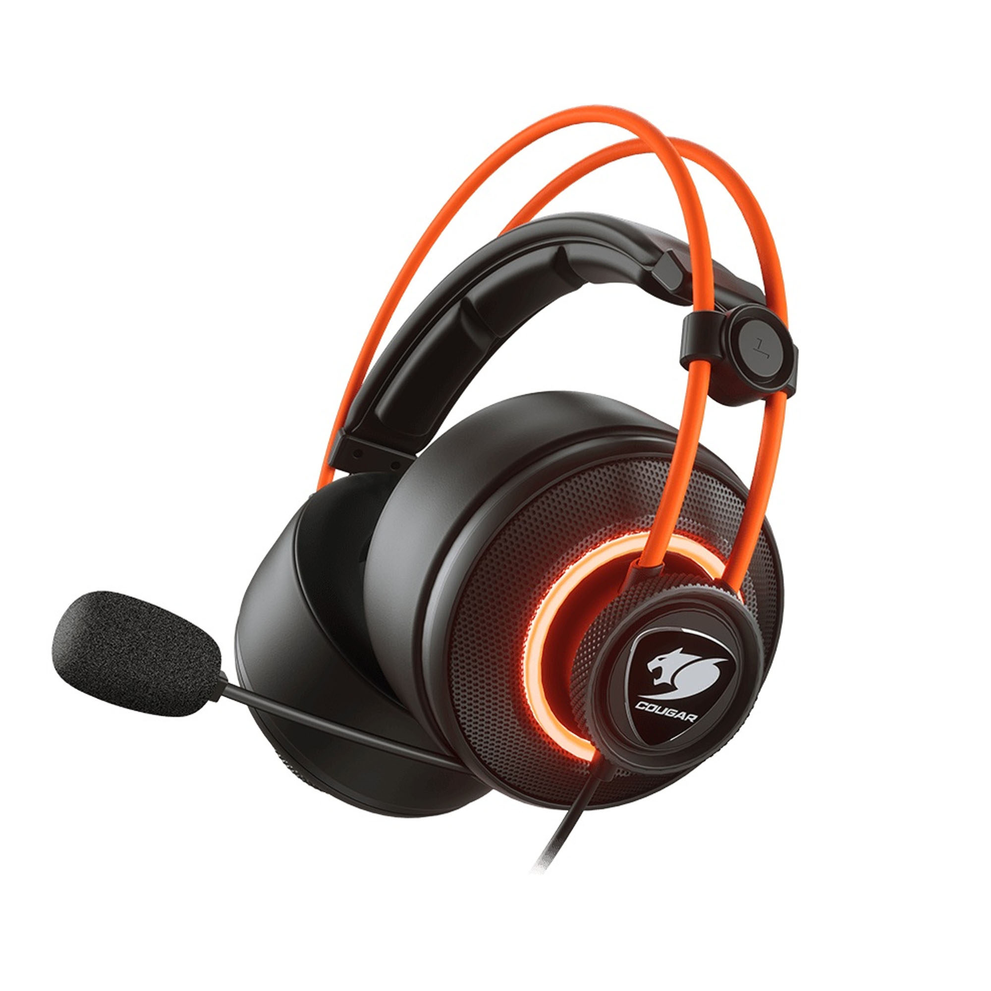 Audífonos Gamer Cougar Immersa TI Alámbrico 3.5mm Negro/Naranja