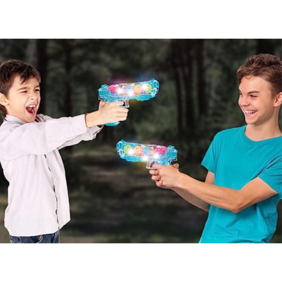 Pistola Espacial Engranes Con Luz Sonido Y Laser Juguete