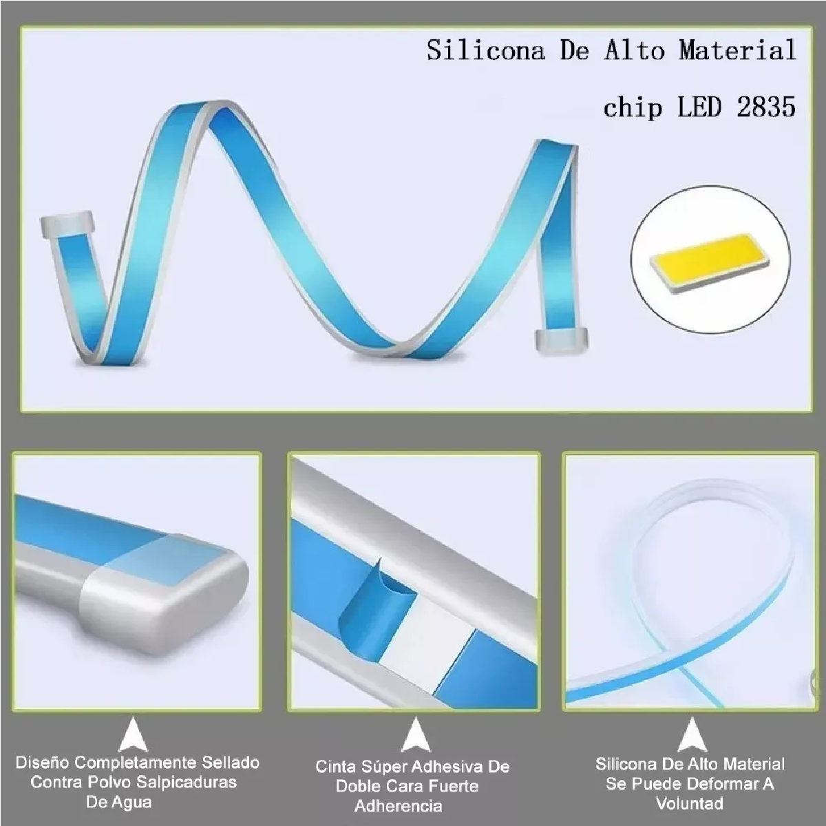 Par Tira Led Drl Flexible Direccional Secuencial Auto 60cm Rojo