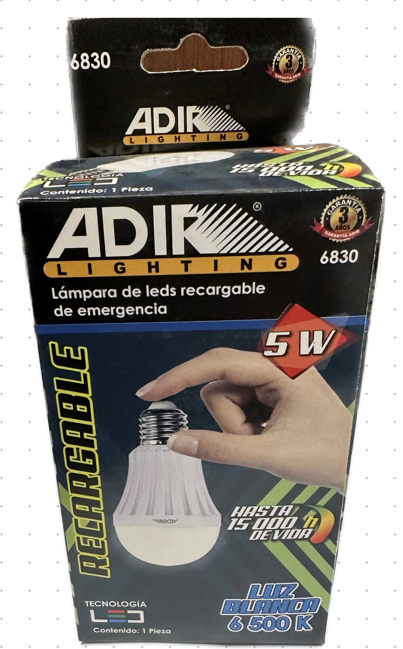  Lámpara de emergencia recargable 300 lm, 60 LED : Herramientas  y Mejoras del Hogar