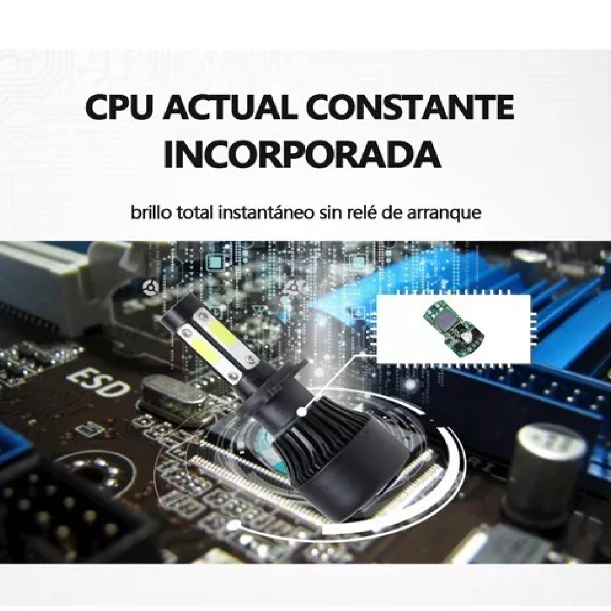 Kit De Faros Delanteros De 4 Lados Conector 9006 Led Rayo Bajo