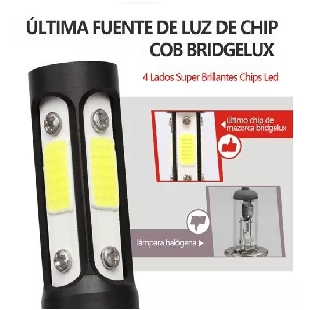 Kit De Faros Delanteros De 4 Lados Conector H11 Led Rayo Bajo