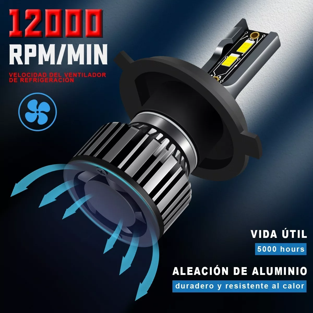 Kit Focos De Led Luz Alta Y Baja 16000lm Csp H13