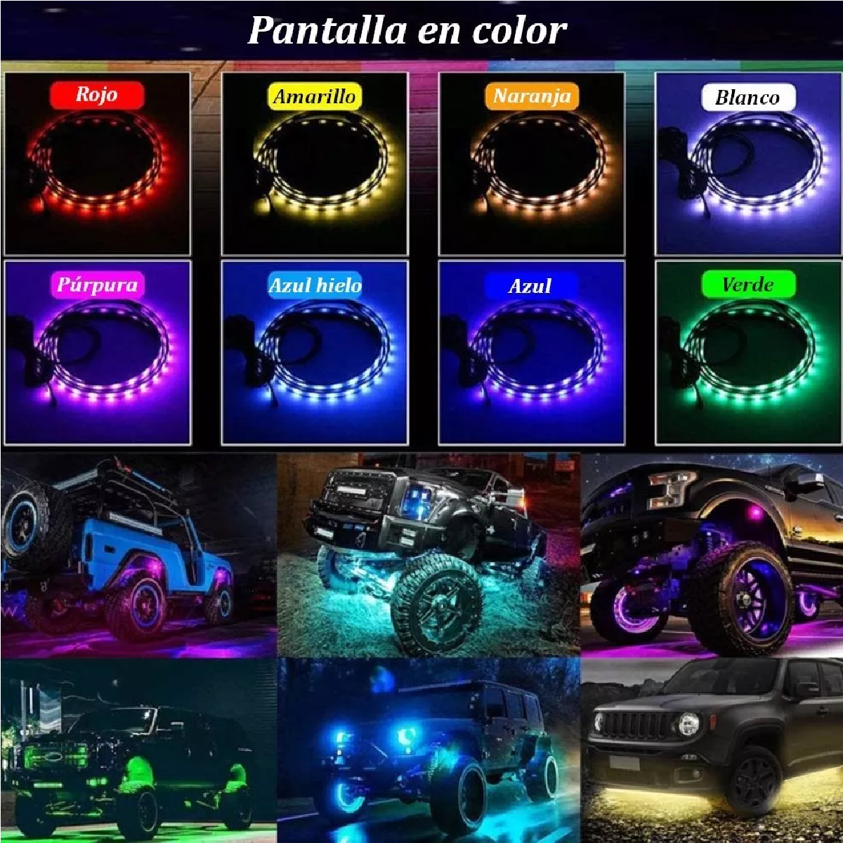 Luces Led Activadas Por Sonido Para El Chasis Del Coche