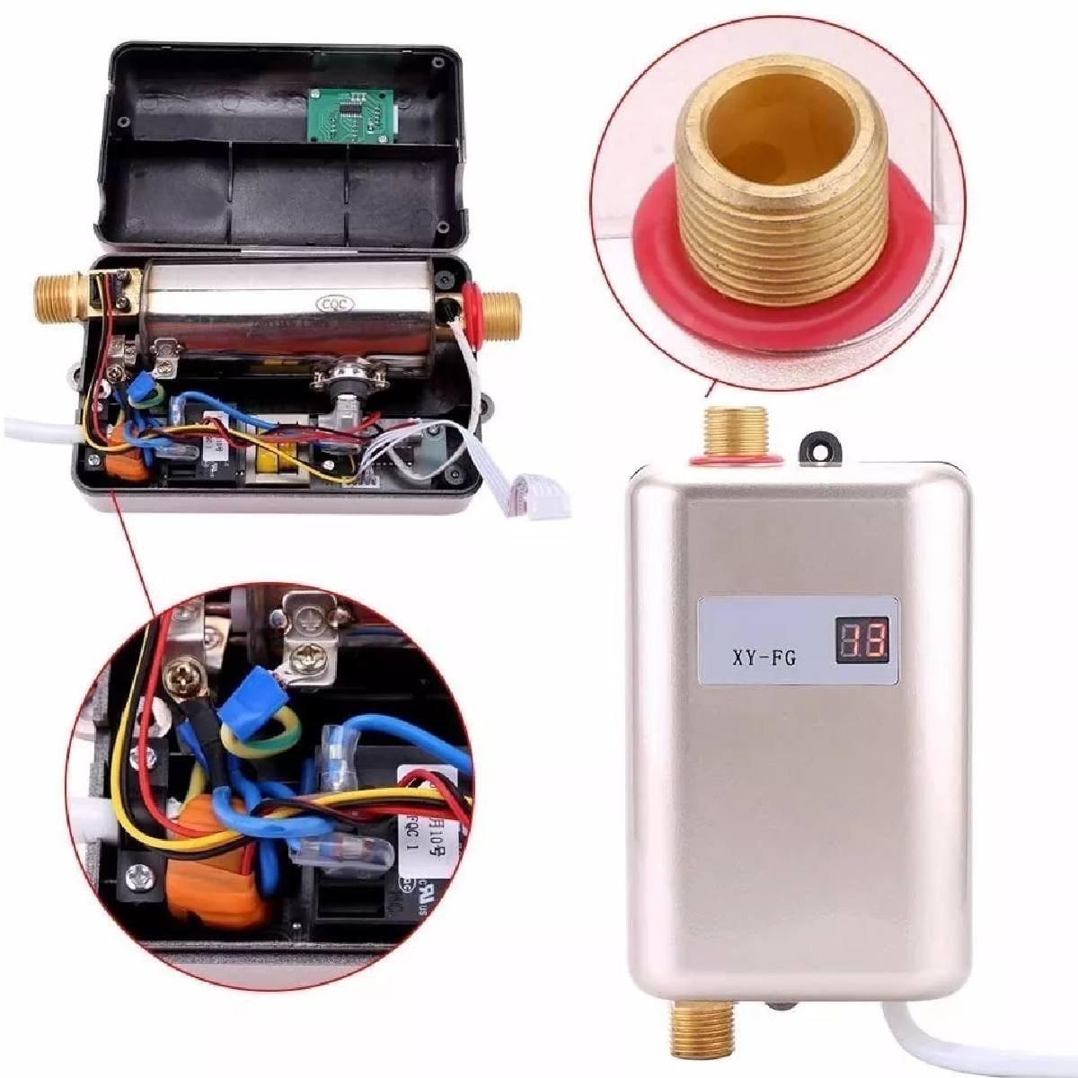 Calentador De Agua Pequeño Y Eléctrico 110v 3000w Sin Tanque