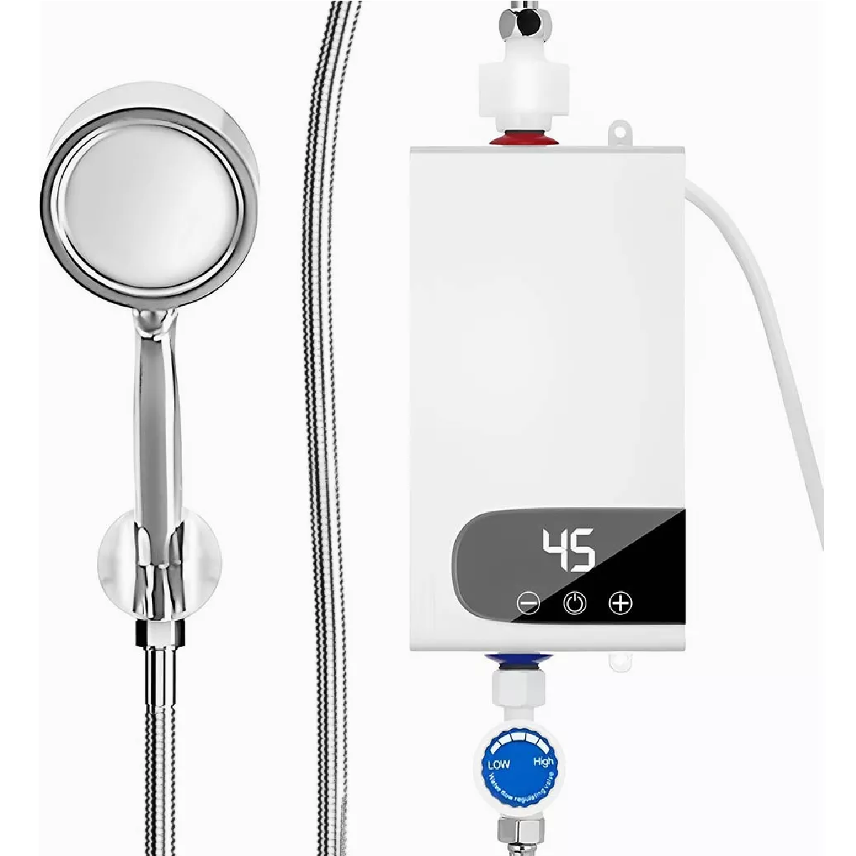 Calentador De Paso Instantaneo, Boiler De Paso Set Con Ducha