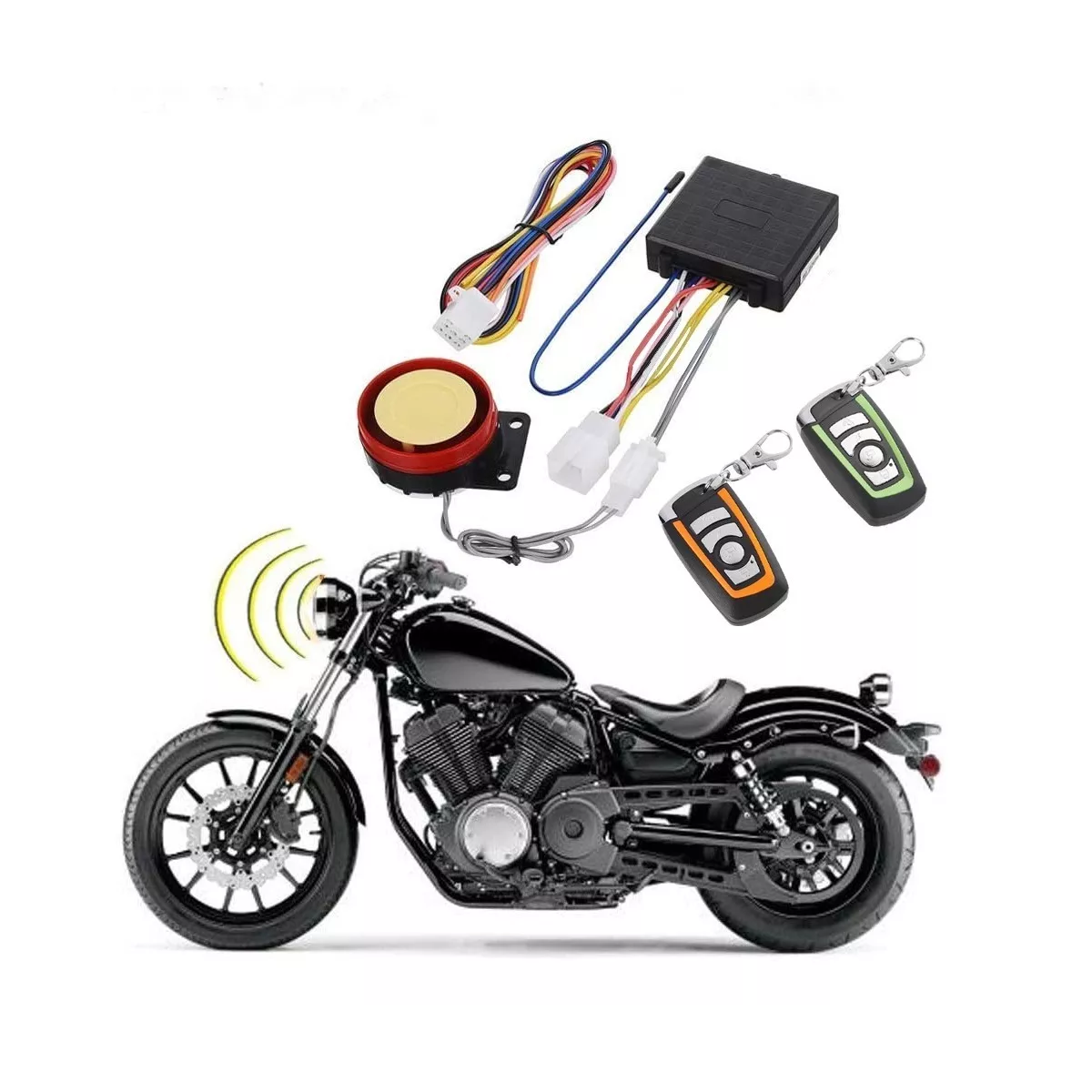 Alarma Arranque Control Remoto Para Moto Seguridad Antirrobo