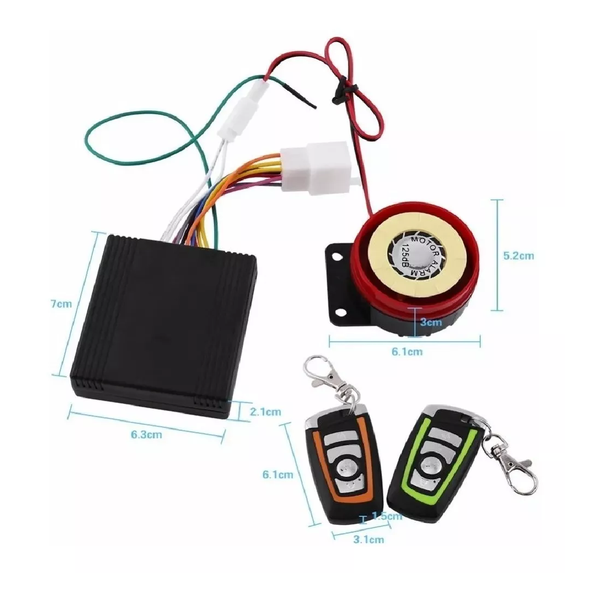 Alarma Arranque Control Remoto Para Moto Seguridad Antirrobo