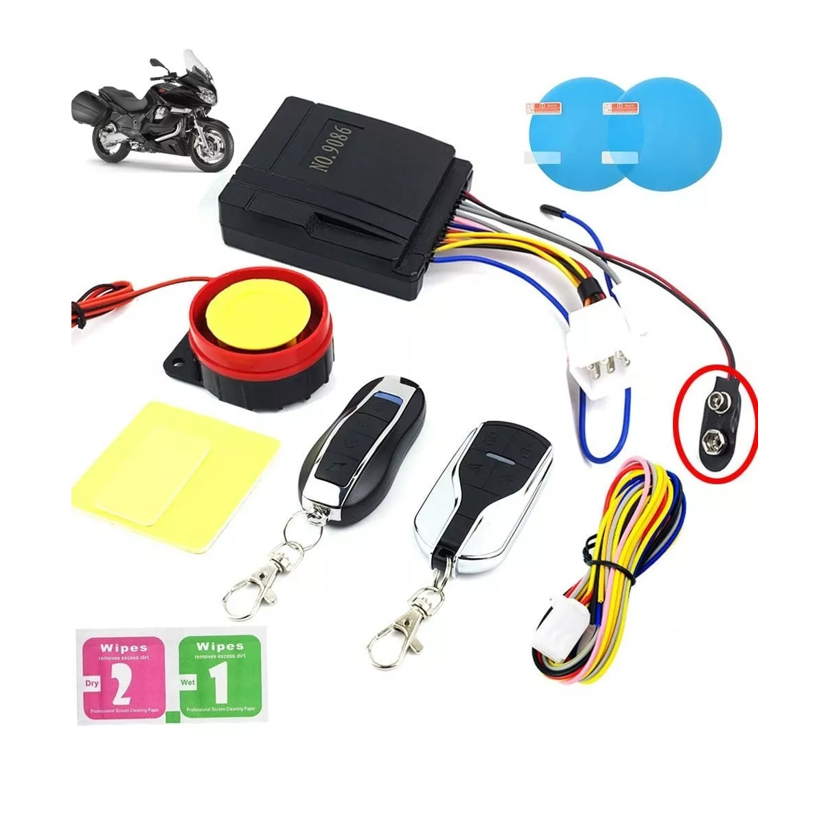 Alarma Antirrobo P/moto Encendido A Distancia Control Remoto