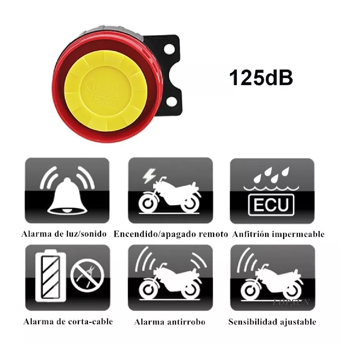 Alarma Antirrobo P/moto Encendido A Distancia Control Remoto