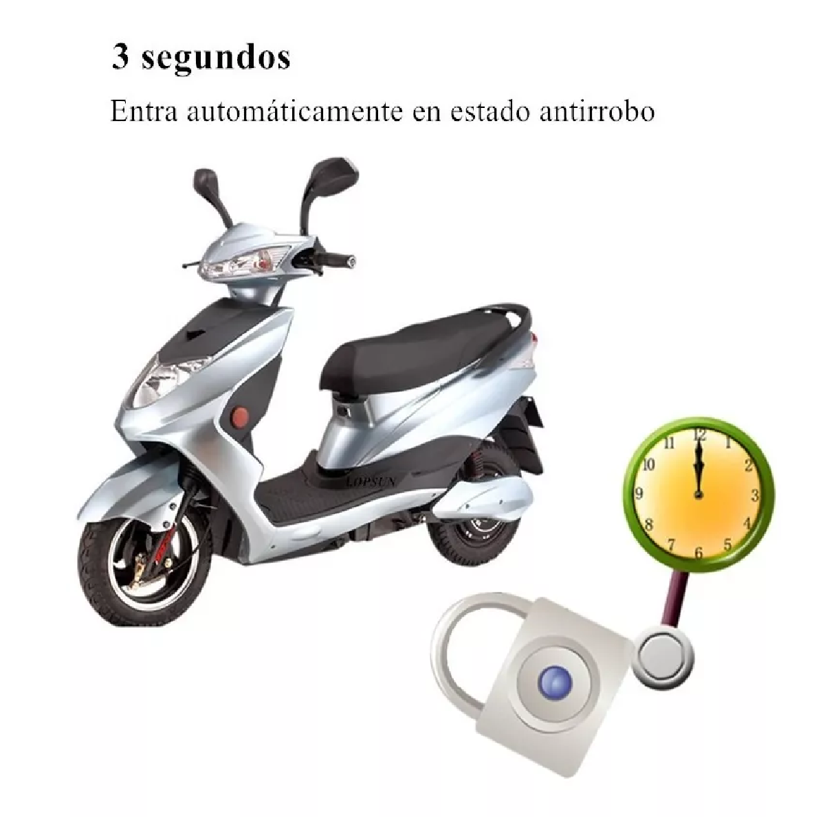 Alarma Antirrobo P/moto Encendido A Distancia Control Remoto
