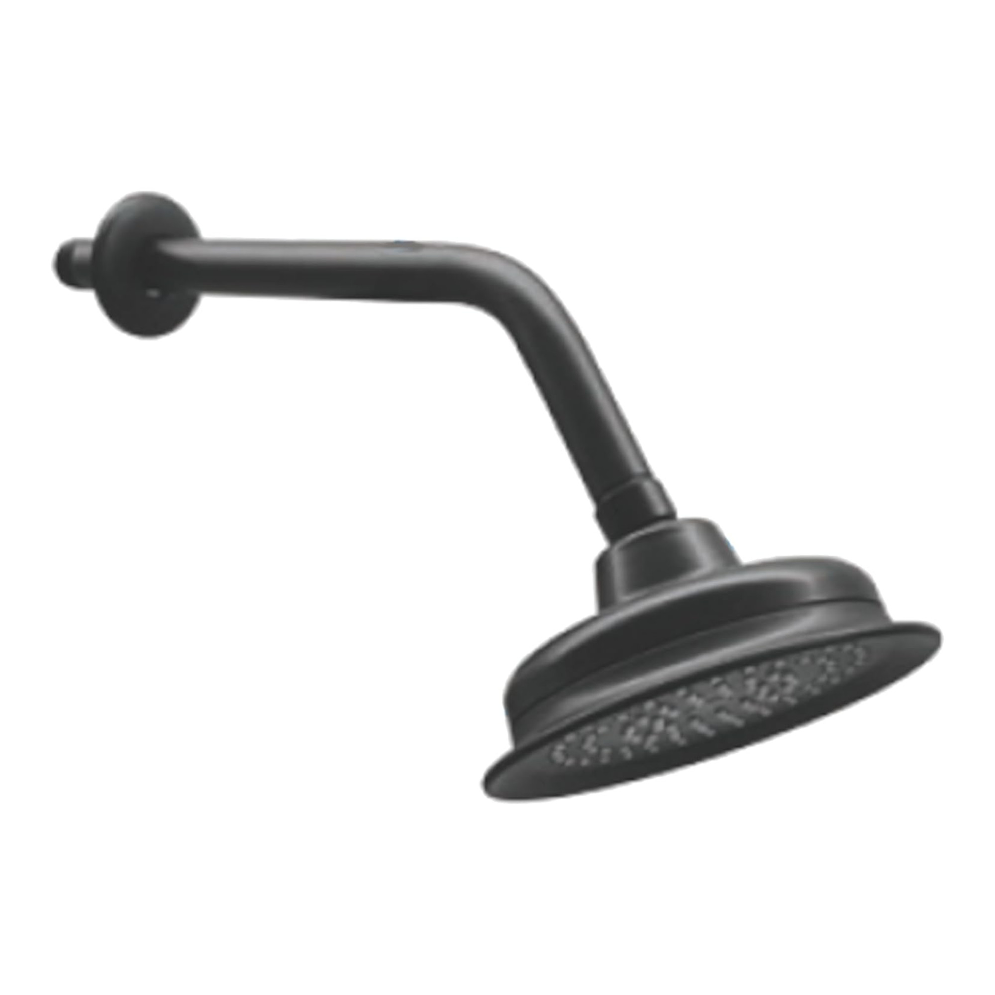 Meer Faucets by CNX - Kit Completo de Regadera y Accesorios para Baño Negro Mate - Incluye Regadera con Cuello, Telefono, Mezcladora, Resumidero, Desviador, Portarollos de Papel y 3 Toalleros