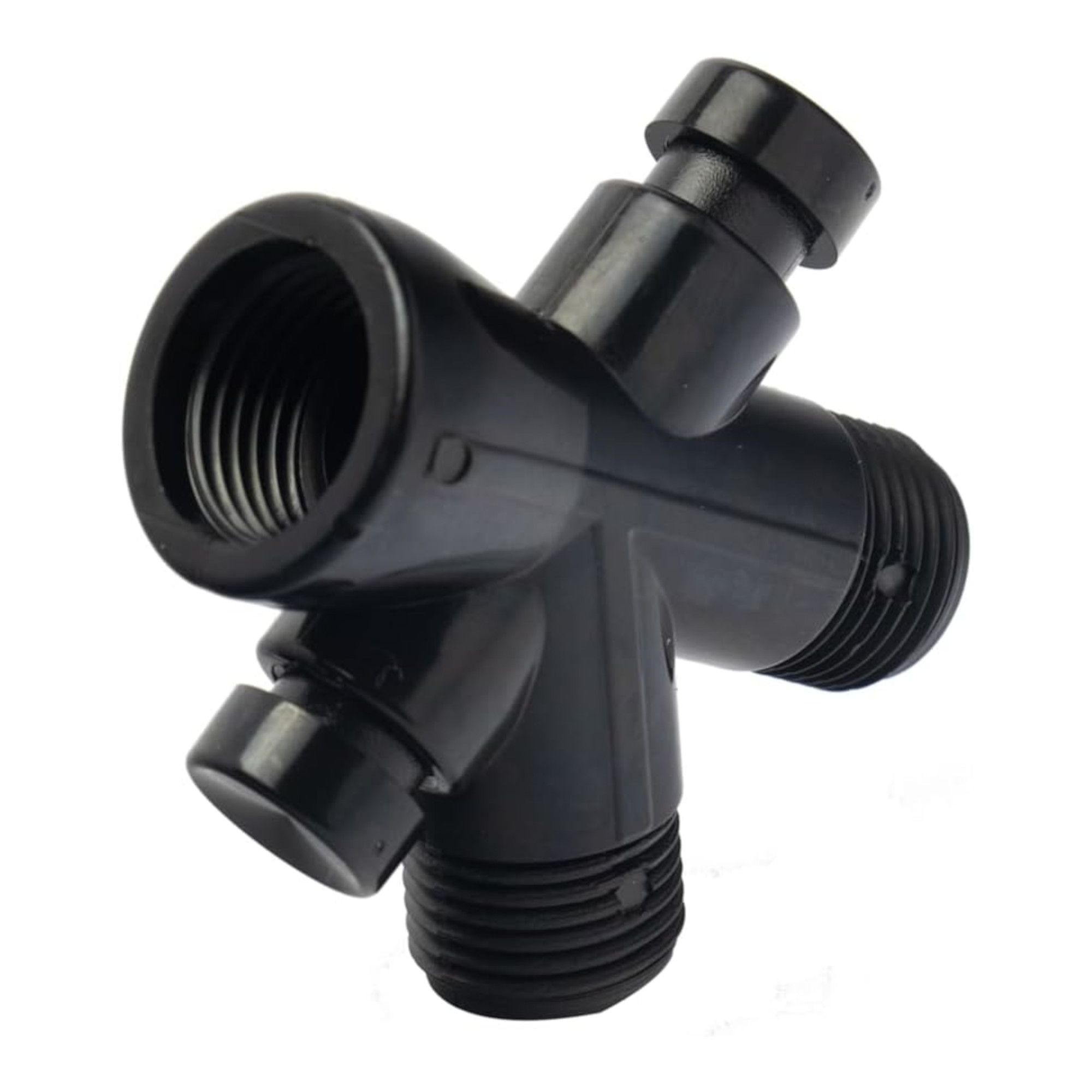 Meer Faucets by CNX - Kit Completo de Regadera y Accesorios para Baño Negro Mate - Incluye Regadera con Cuello, Telefono, Mezcladora, Resumidero, Desviador, Portarollos de Papel y 3 Toalleros