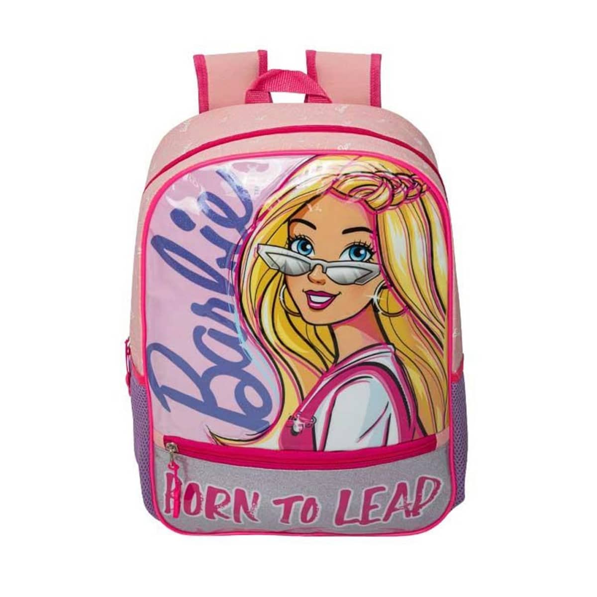 Mochila backpack escolar para niña, color rosa, de Barbie, mod. 1096035