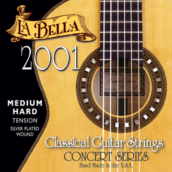 Cuerdas La Bella 2001MH Medium Hard P/Guitarra Clásica 