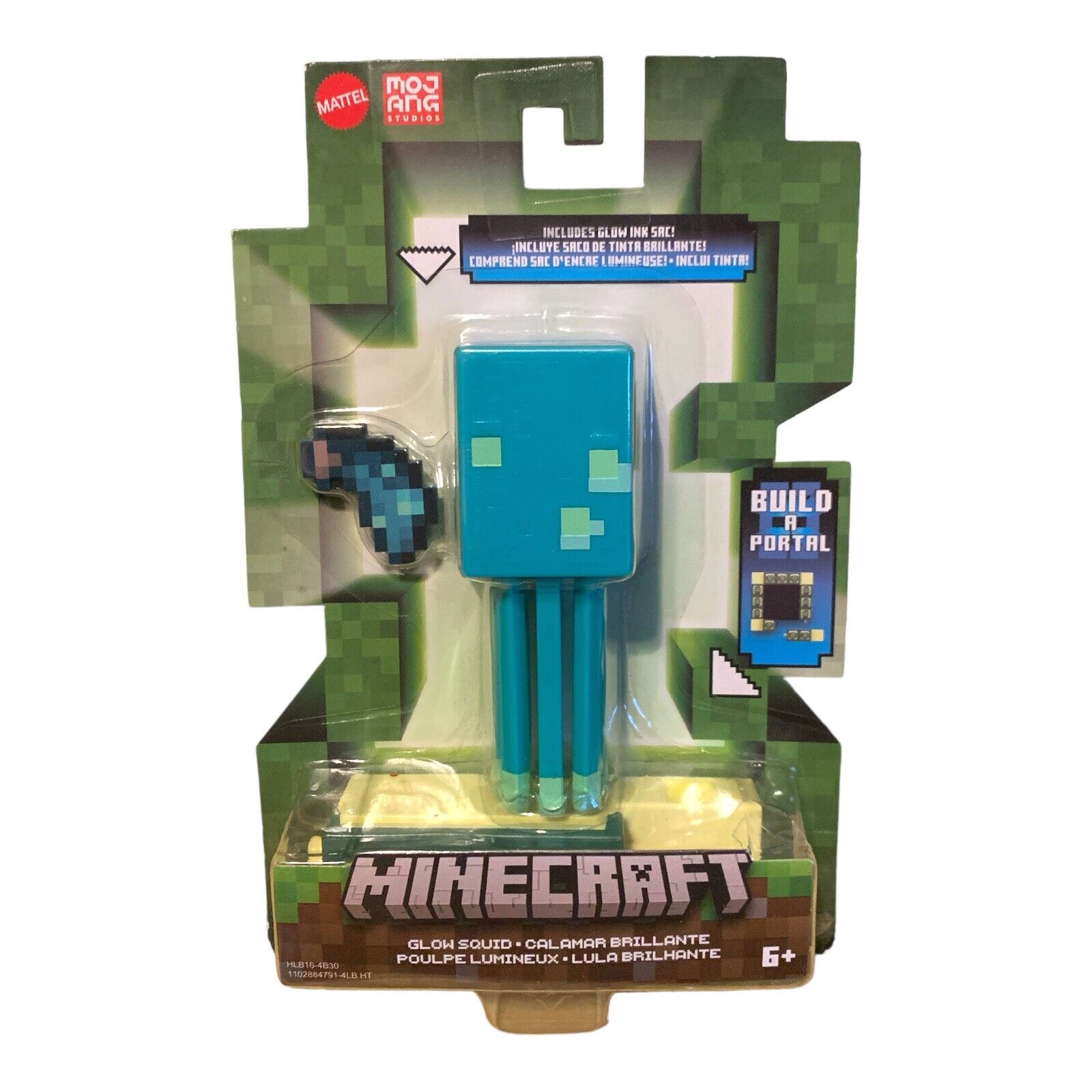 Minecraft Vanilla Figura de Acción Calamar Luminoso 