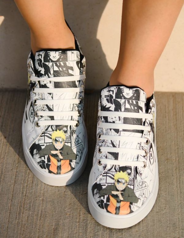 Naruto Negro | Tenis casual con dibujo
