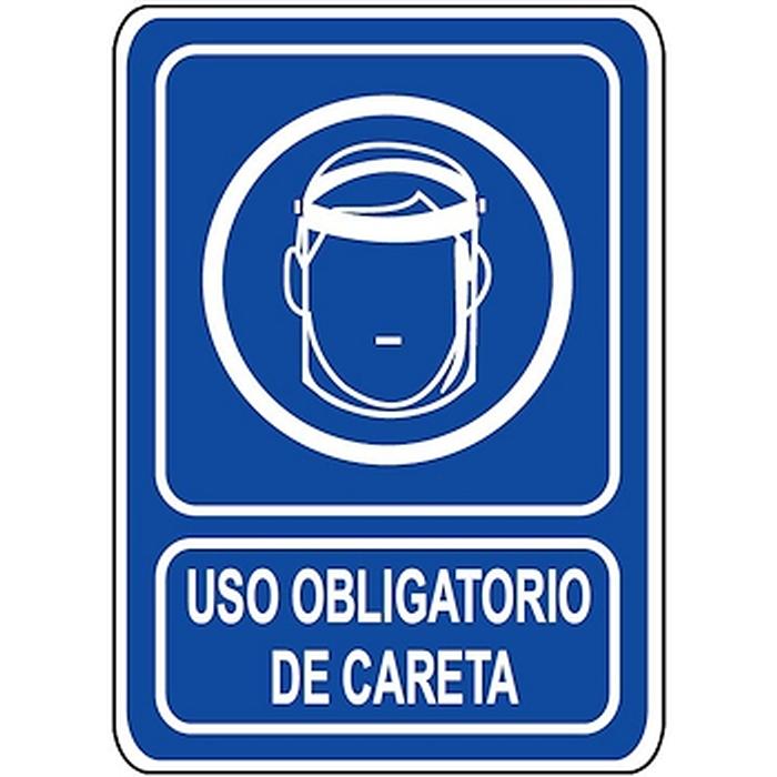 Letrero de Equipamiento Obligatorio MXSDO-014 30x40 cm De Obligación Casco Acabado Normal Señalamientos de Obligación