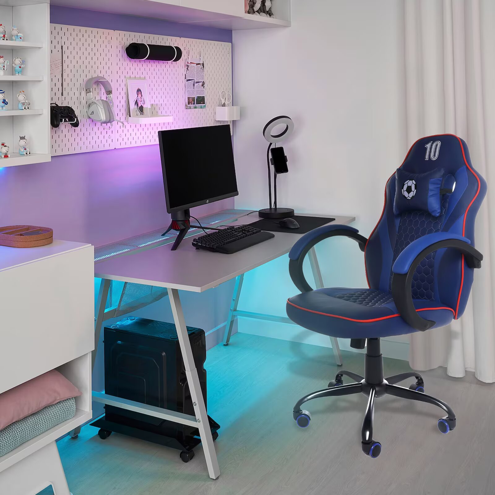 Silla Escritorio Gamer Reclinable Ergonómico Cómoda Diseño FÚTBOL