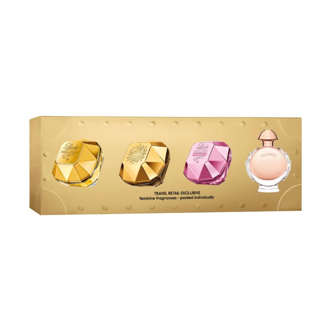 Mini Set 4 Piezas Travel Exclusive Paco Rabanne para Mujer