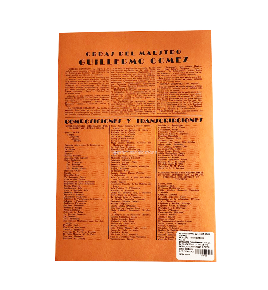 Método de Guitarra Acústica Ilustrado Guillermo Gómez 