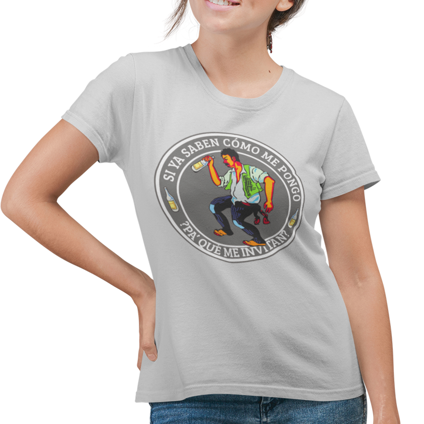 Playera Caballero y Dama Borracho Lotería Meme