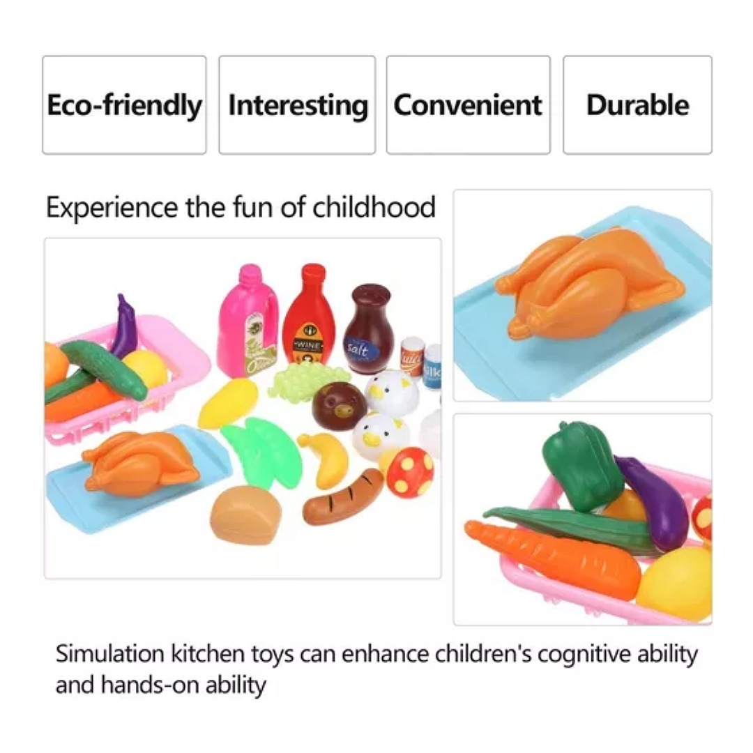 Juguete Utensilios De Cocina Para Niños Con Ollas Y Sartenes