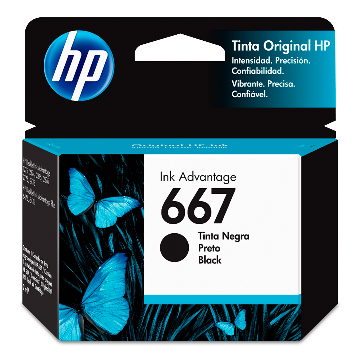 Kit 2 Cartuchos De Tinta Hp 667 Ink Advantage Negro Y Tricolor
