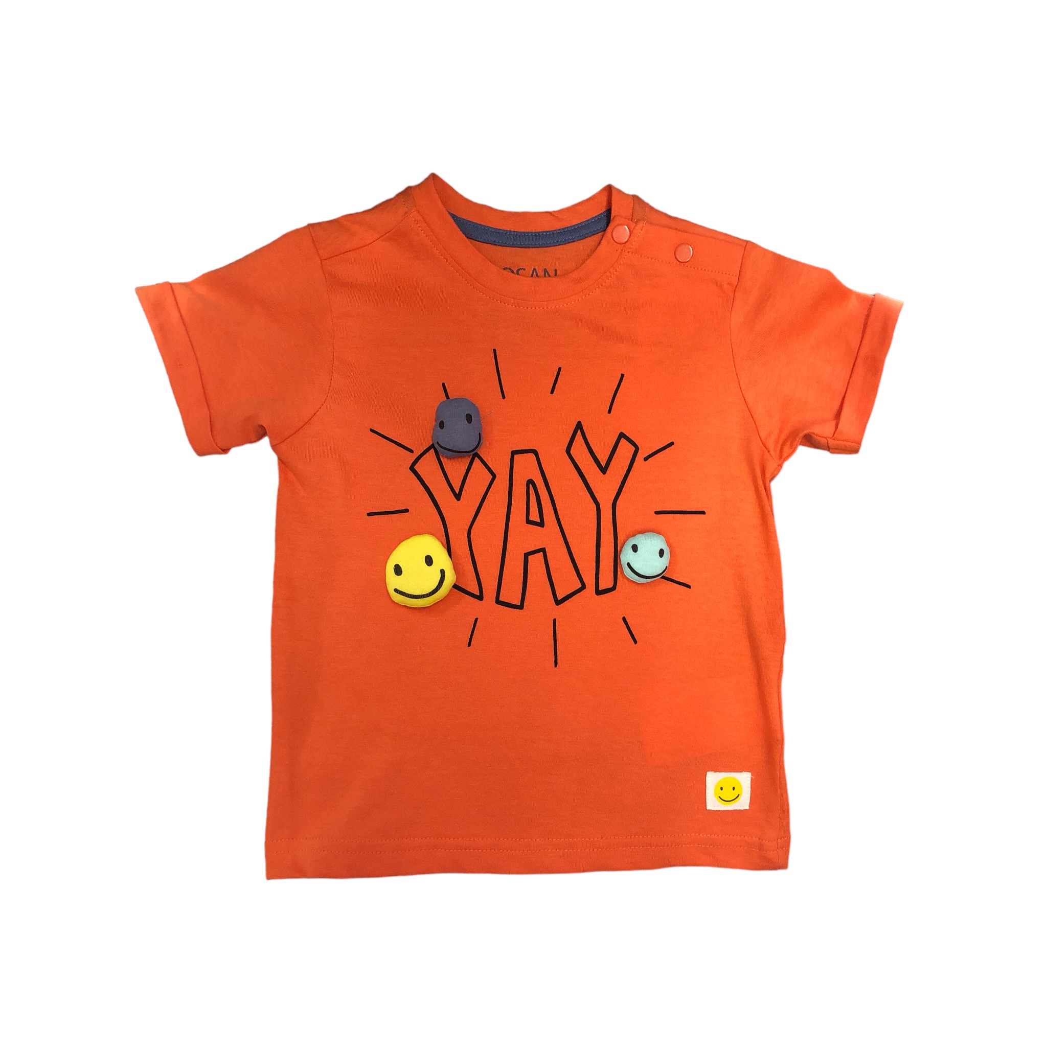 Playera naranja charms 3D para bebé niño YAY Losan