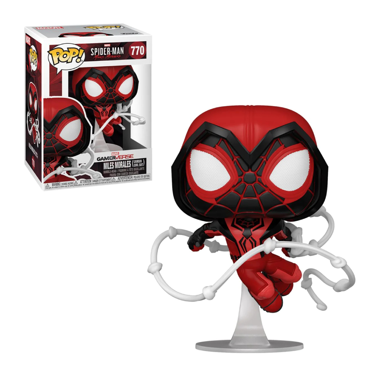 Funko Pop Games Miles Morales Game - Miles Morales Capucha Carmesi