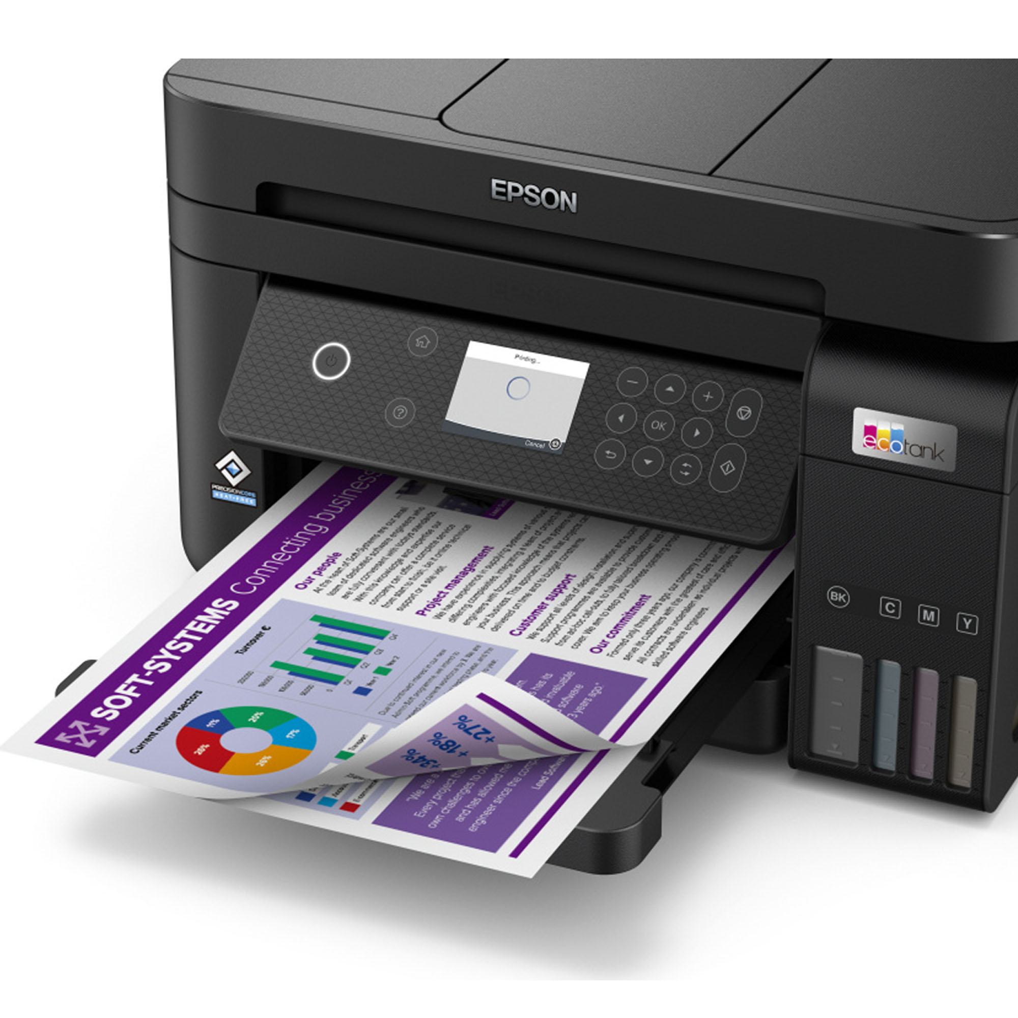 Multifuncional Epson EcoTank L6270 Color Inyección Tanque de Tinta Inalámbrico Wi-Fi.