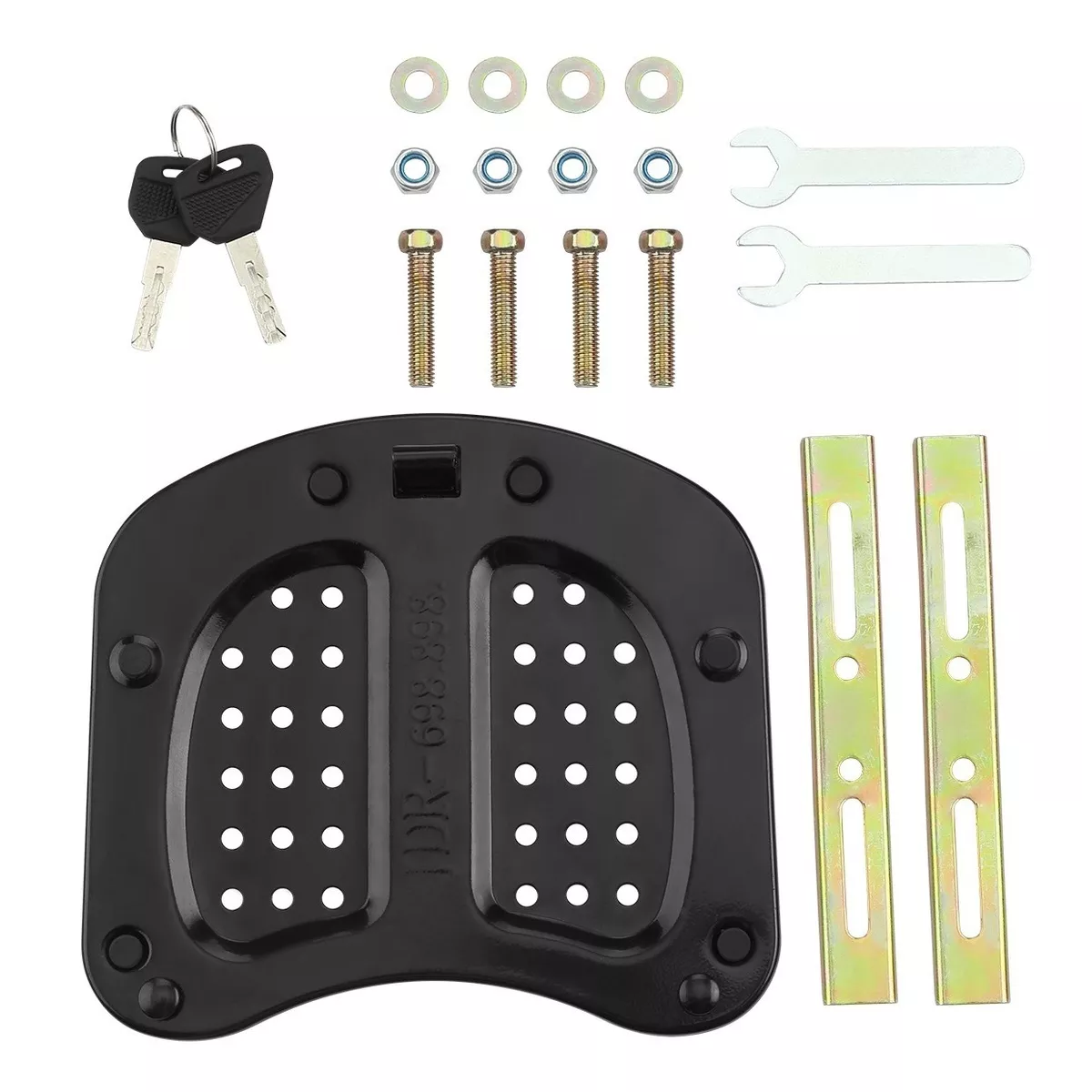 Caja Moto Para 2 Cascos Respaldo Acojinado Baul 45l