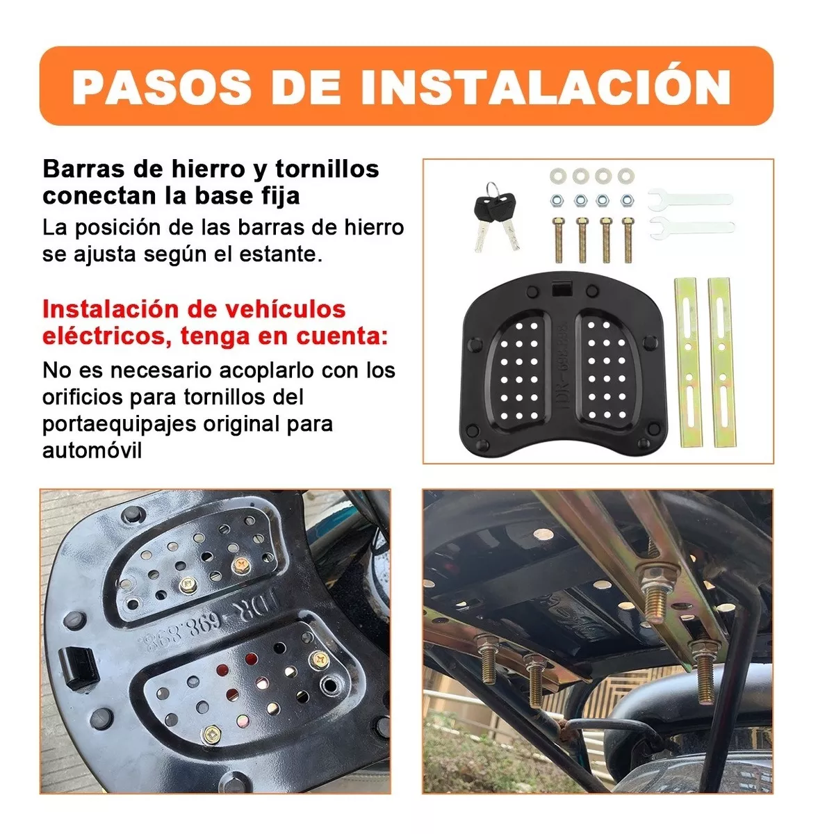 Caja Moto Para 2 Cascos Respaldo Acojinado Baul 45l