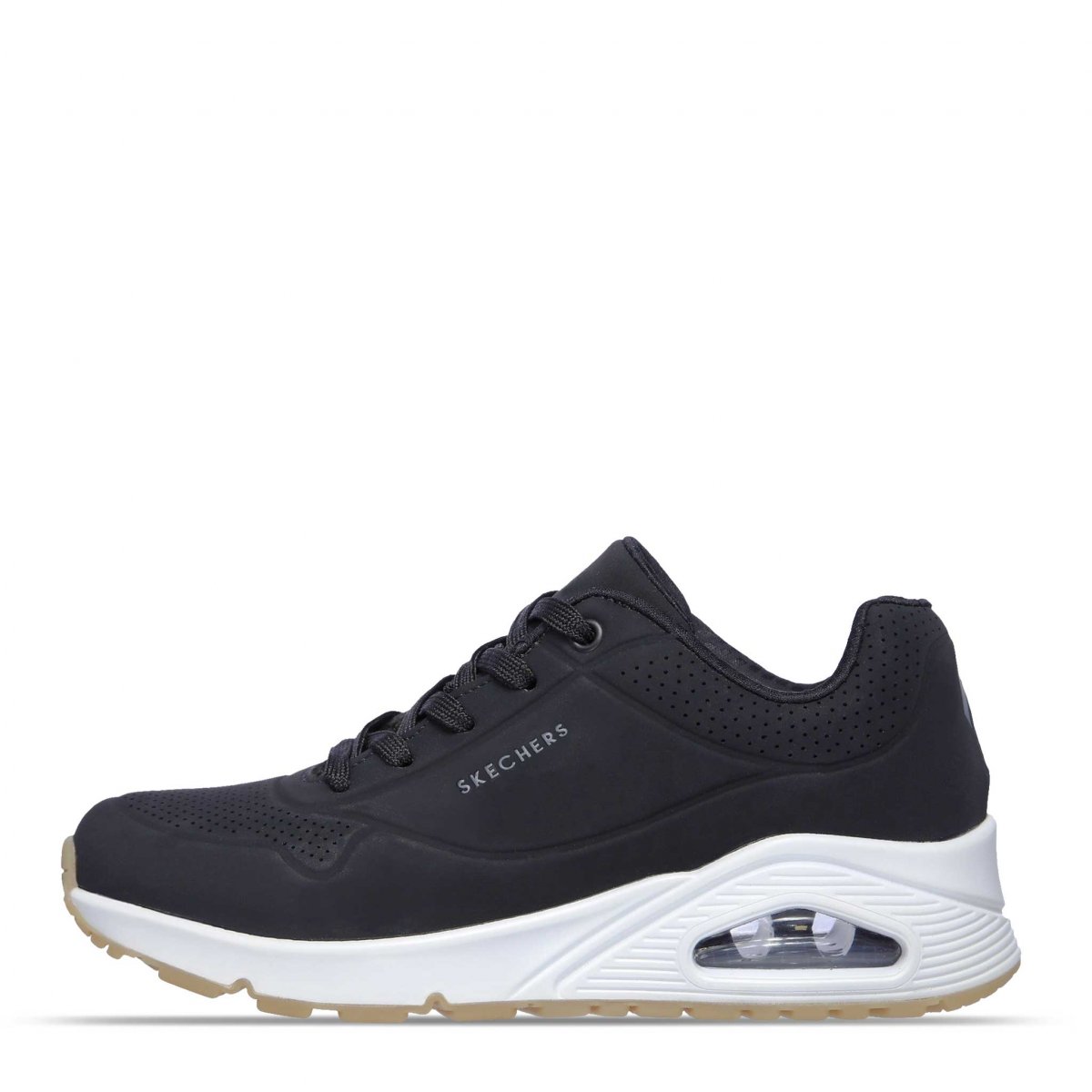 Tenis Skechers Uno Stand On Air Negro Blanco Para Hombre
