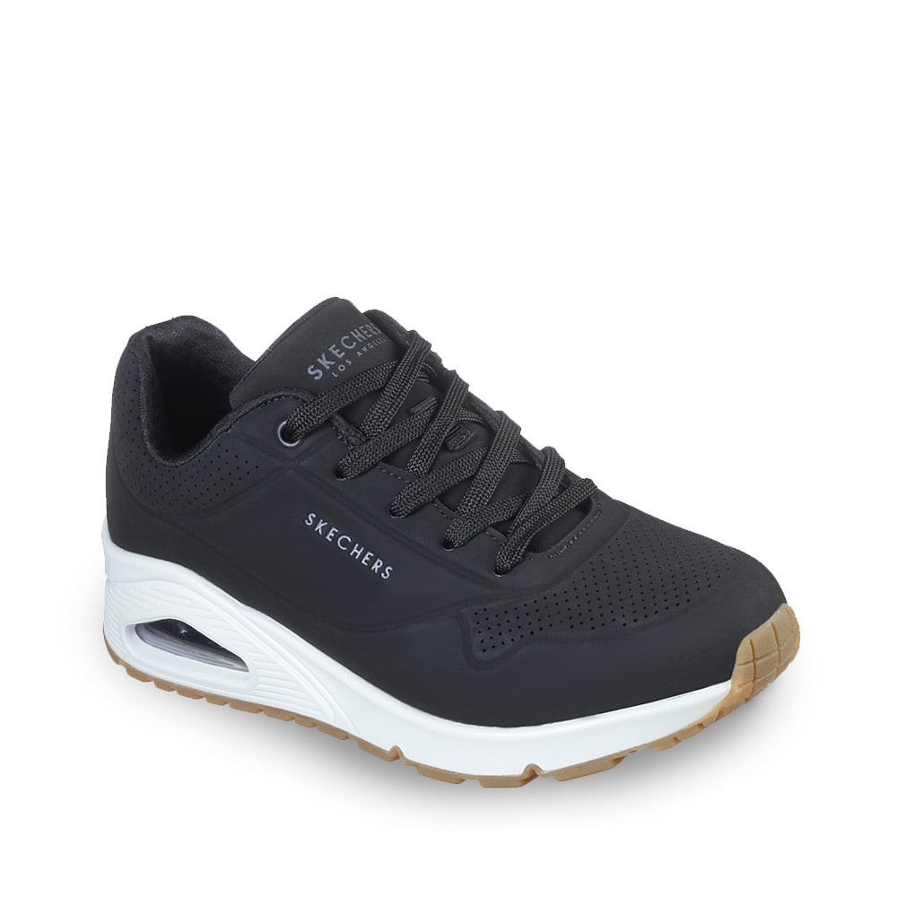 Tenis Skechers Uno Stand On Air Negro Blanco Para Hombre