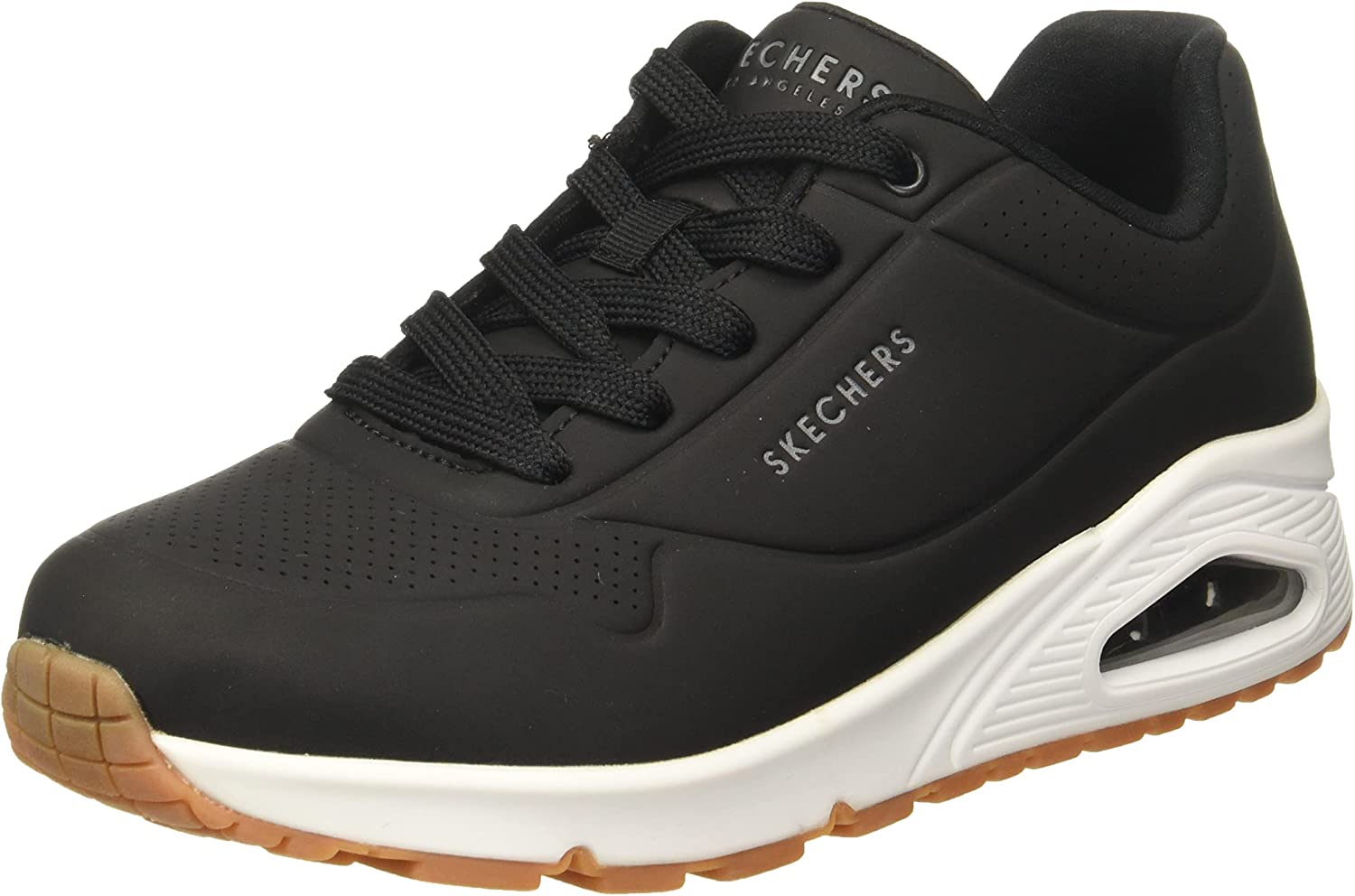 Tenis Skechers Uno Stand On Air Negro Blanco Para Hombre